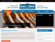 Tablet Screenshot of execustore.com